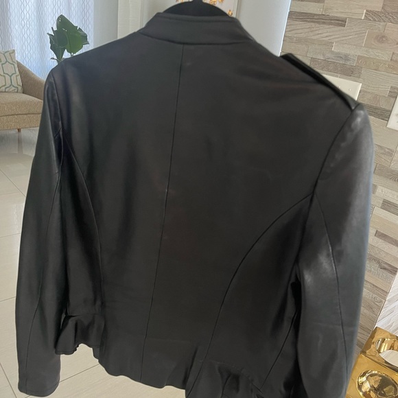 Genuine Leather Biker Jacket William Rast Women’s - Picture 4 of 12